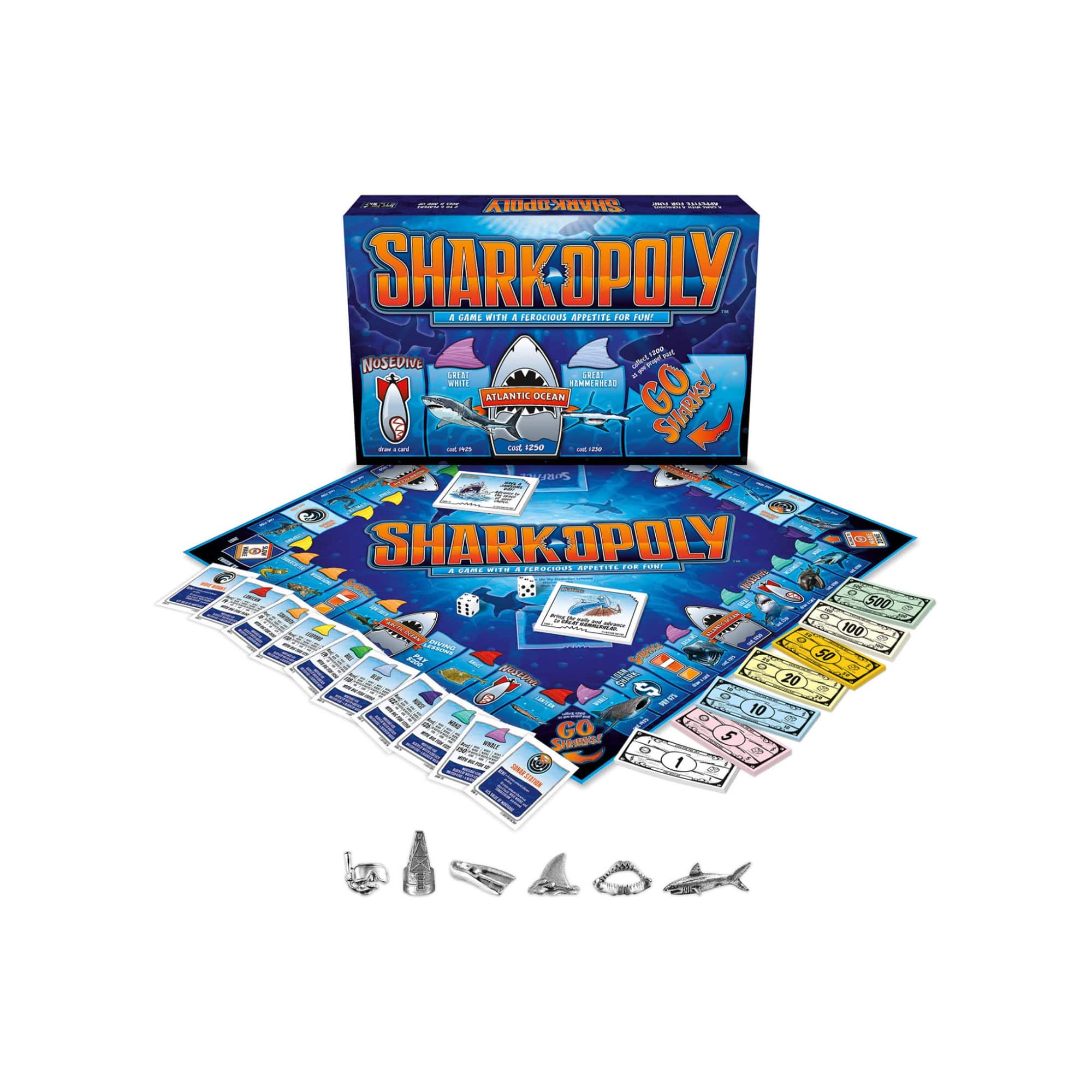 Late For The Sky Sharkopoly Game